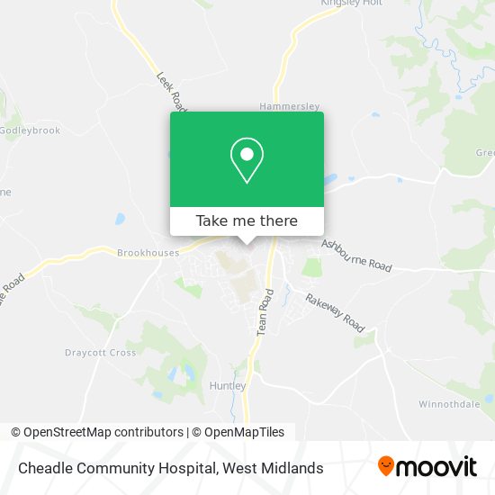 Cheadle Community Hospital map