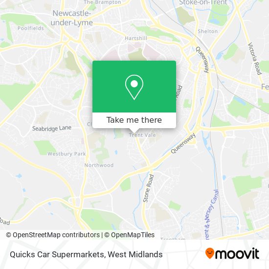 Quicks Car Supermarkets map