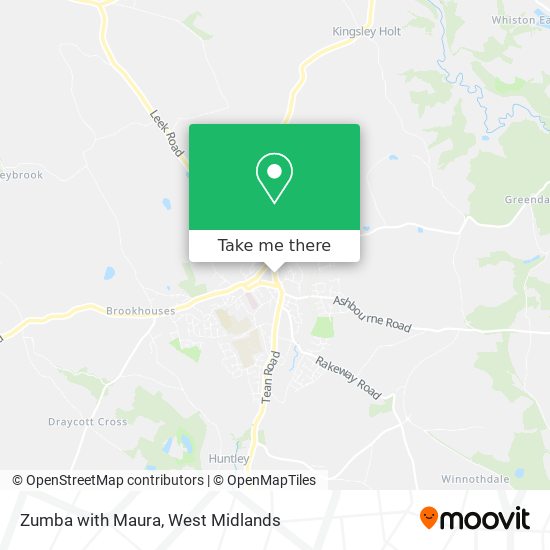 Zumba with Maura map