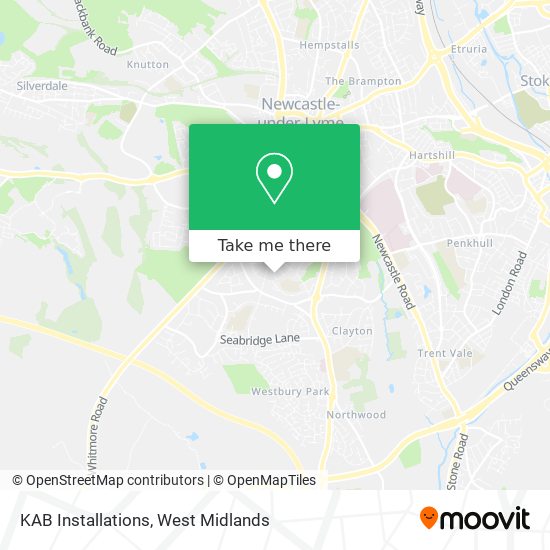 KAB Installations map