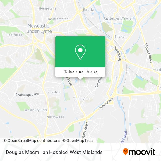 Douglas Macmillan Hospice map