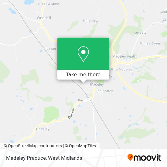 Madeley Practice map
