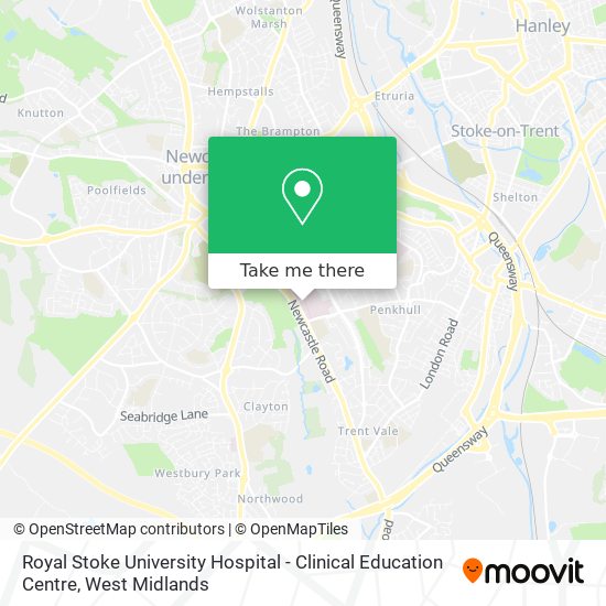 Royal Stoke University Hospital - Clinical Education Centre map