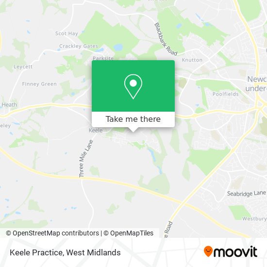 Keele Practice map