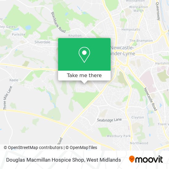 Douglas Macmillan Hospice Shop map