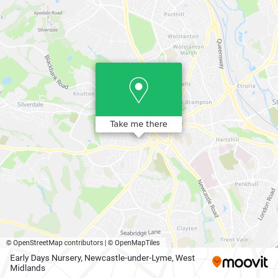 Early Days Nursery, Newcastle-under-Lyme map