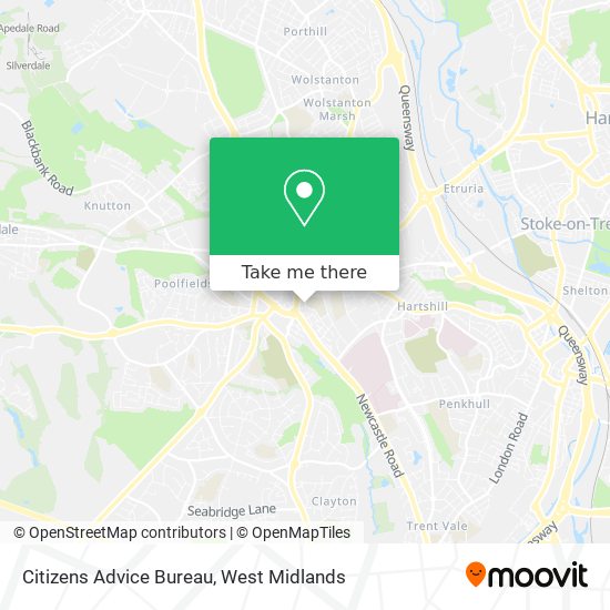Citizens Advice Bureau map