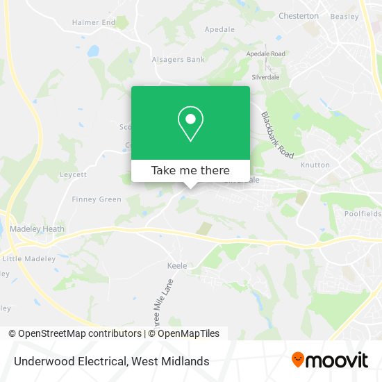 Underwood Electrical map