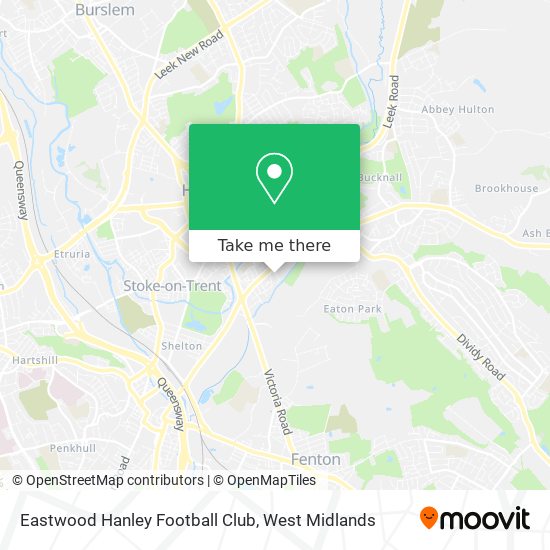 Eastwood Hanley Football Club map