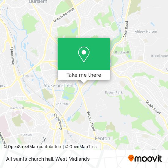 All saints church hall map