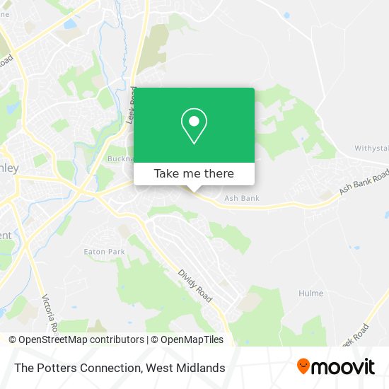 The Potters Connection map
