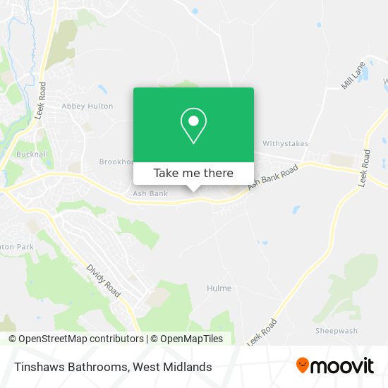 Tinshaws Bathrooms map