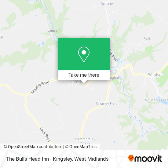 The Bulls Head Inn - Kingsley map