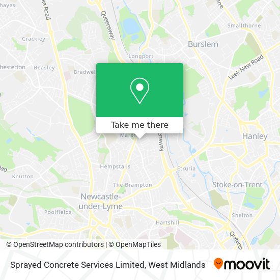 Sprayed Concrete Services Limited map