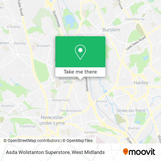 Asda Wolstanton Superstore map