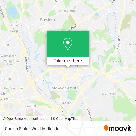 Care in Stoke map