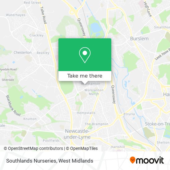 Southlands Nurseries map