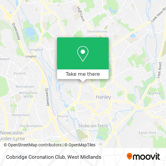 Cobridge Coronation Club map