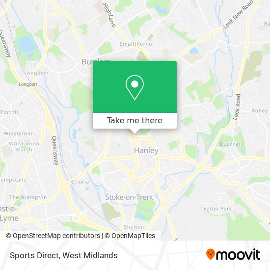 Sports Direct map