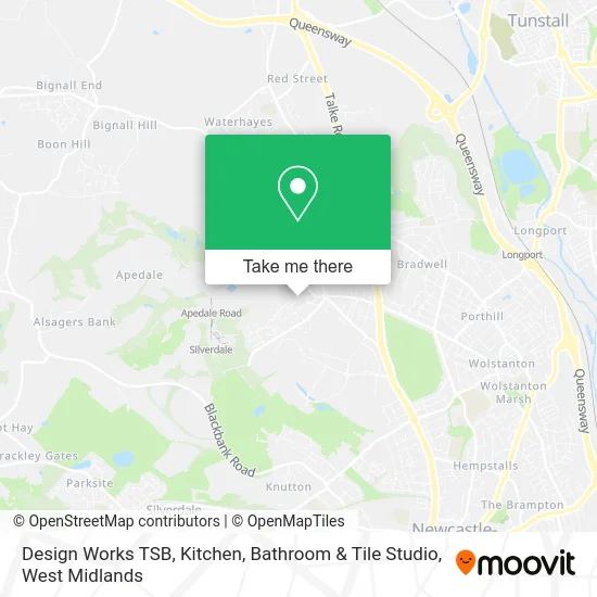 Design Works TSB, Kitchen, Bathroom & Tile Studio map