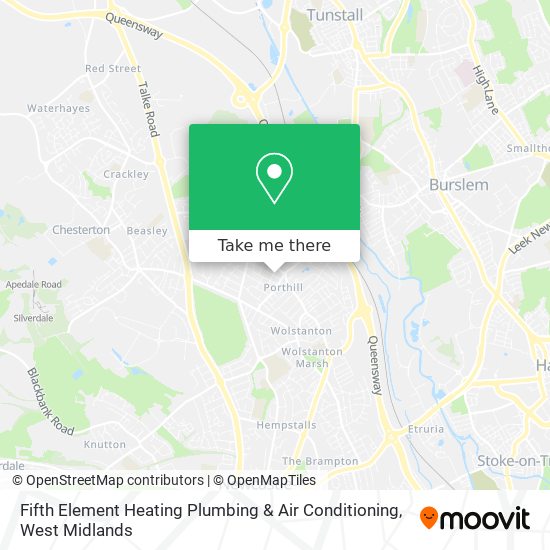 Fifth Element Heating Plumbing & Air Conditioning map