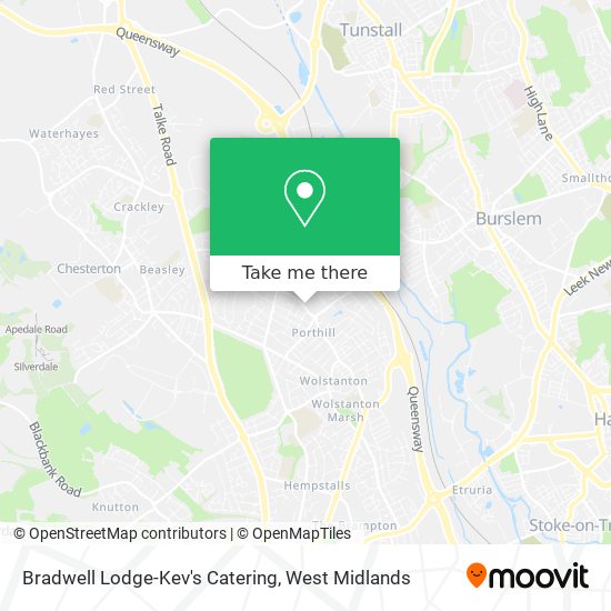 Bradwell Lodge-Kev's Catering map