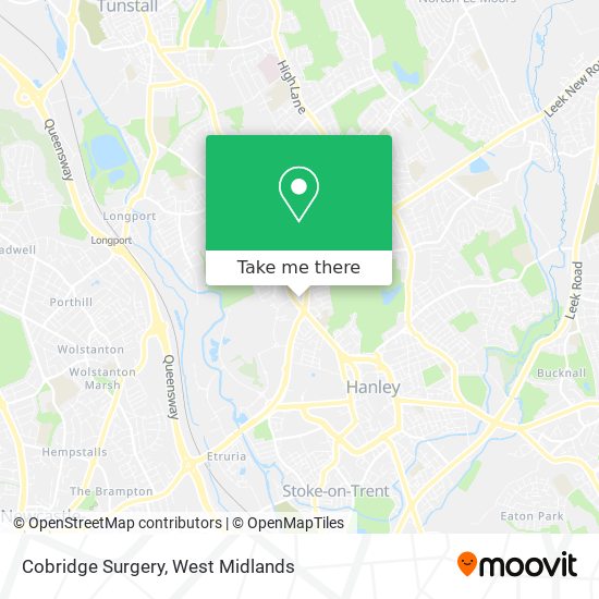 Cobridge Surgery map