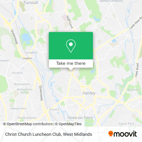 Christ Church Luncheon Club map