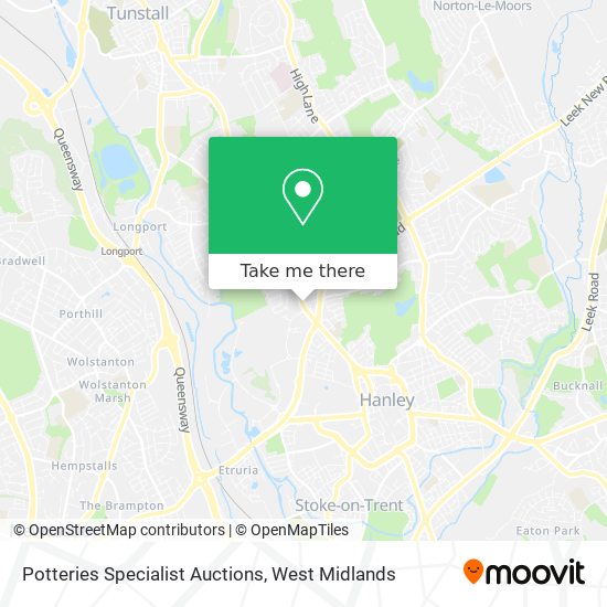 Potteries Specialist Auctions map