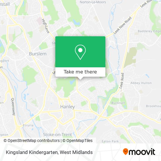 Kingsland Kindergarten map