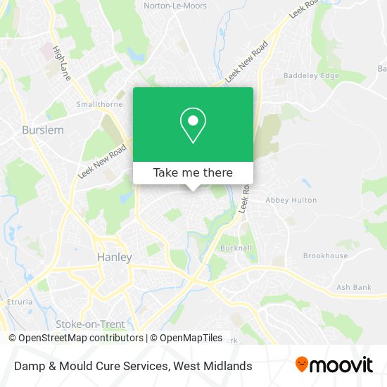 Damp & Mould Cure Services map