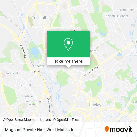 Magnum Private Hire map