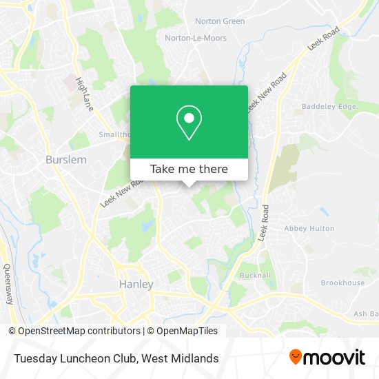 Tuesday Luncheon Club map