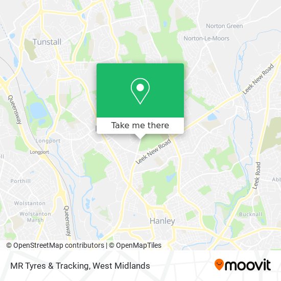 MR Tyres & Tracking map