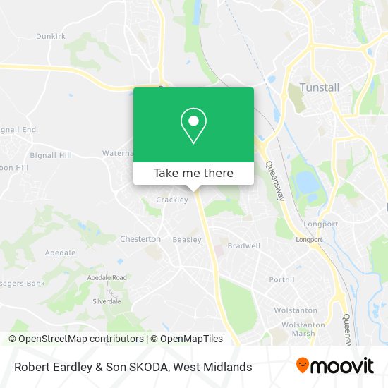 How to get to Robert Eardley & Son SKODA in Crackley & Red Street by ...