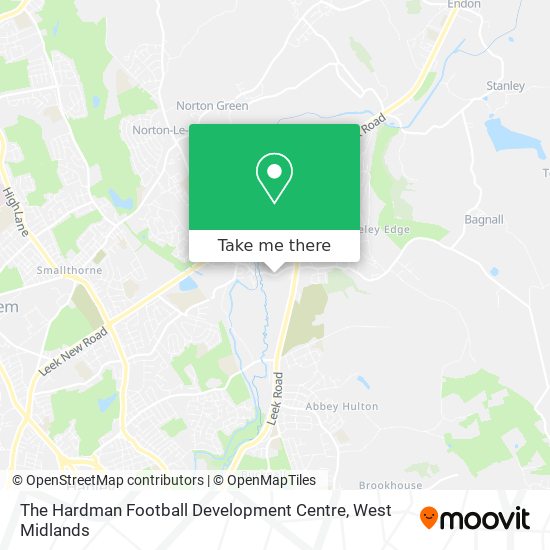 The Hardman Football Development Centre map