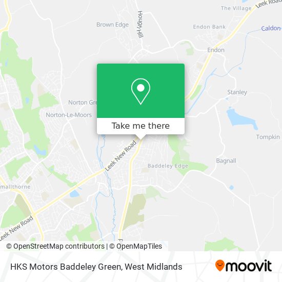 HKS Motors Baddeley Green map