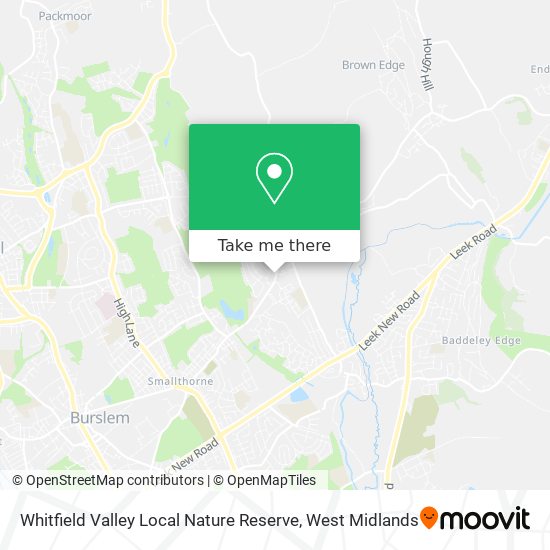 Whitfield Valley Local Nature Reserve map