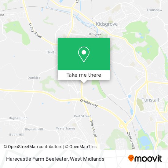 Harecastle Farm Beefeater map