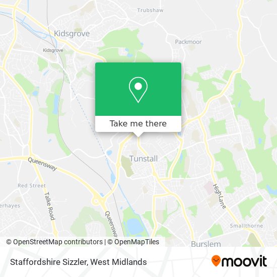 Staffordshire Sizzler map