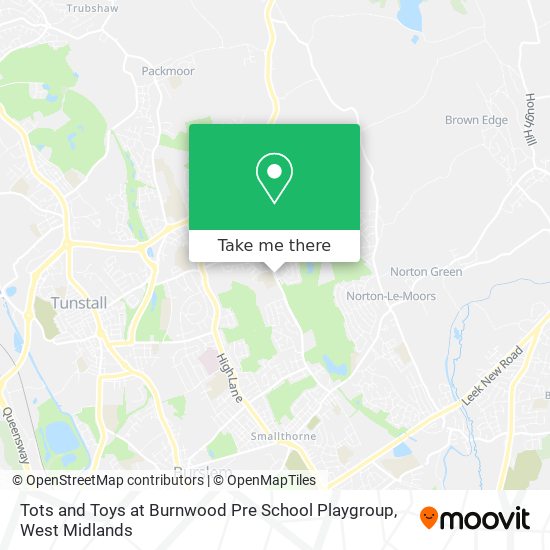Tots and Toys at Burnwood Pre School Playgroup map
