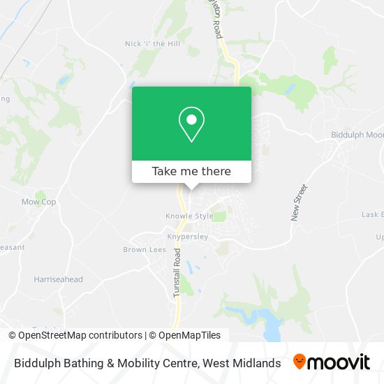 Biddulph Bathing & Mobility Centre map