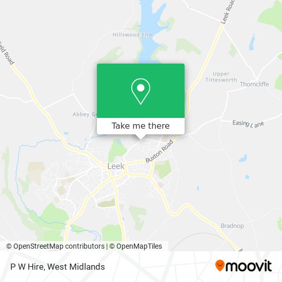 P W Hire map
