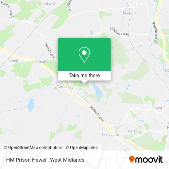 HM Prison Hewell map