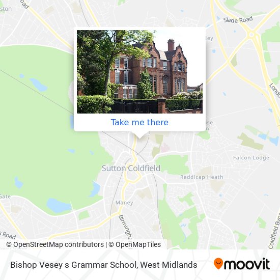 Bishop Vesey s Grammar School map