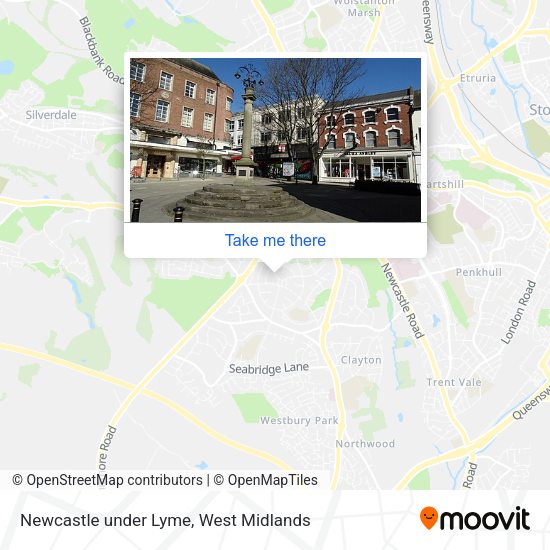 Newcastle under Lyme map