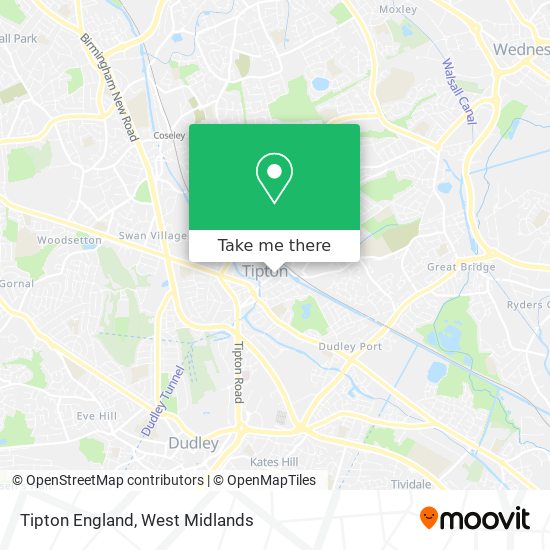 Tipton England map