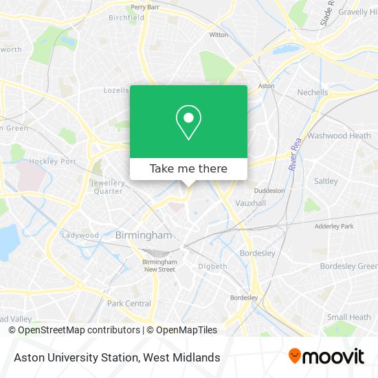 Aston University Station map