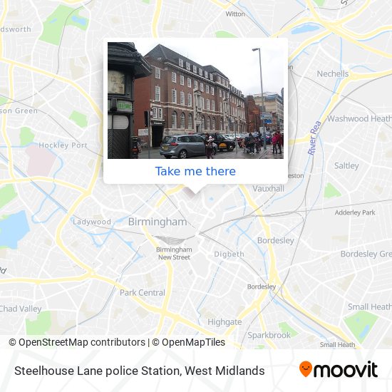 Steelhouse Lane police Station map