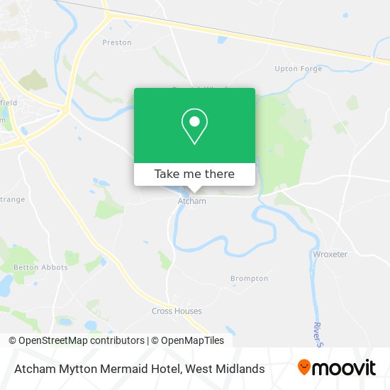 Atcham Mytton Mermaid Hotel map